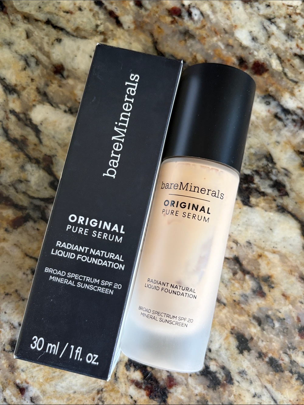 💕💋Bareminerals Fair WarmOriginal Pure Serum Radiant Natural Liquid Foundation